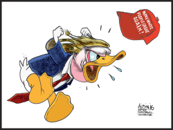 DONALD DUCK TRUMP by Aislin