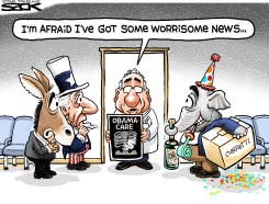 BAD OBAMACARE NEWS by Steve Sack