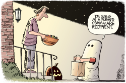 OBAMACARE GHOST by Rick McKee