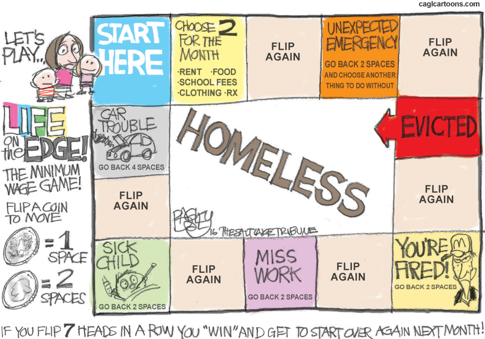  LOW WAGE LIFE by Pat Bagley