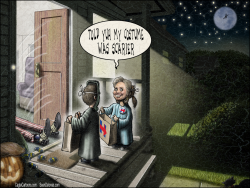 HALLOWEEN HILLARY ELECTION 2016 by Sean Delonas