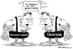 INTELLIGENT DESIGN by Daryl Cagle