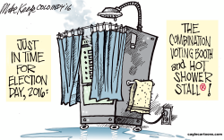 THE VOTING BOOTH by Mike Keefe