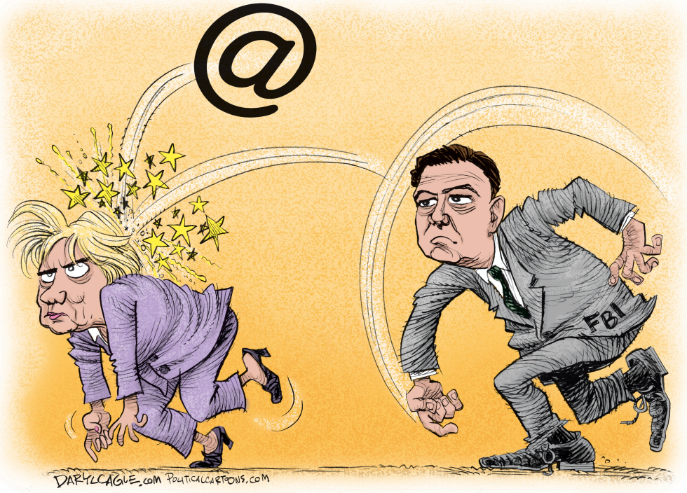  FBI RELAUNCHES HILLARY E-MAIL INVESTIGATION by Daryl Cagle