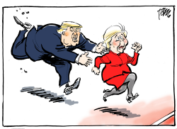 CLINTON TRUMP FINISH by Tom Janssen