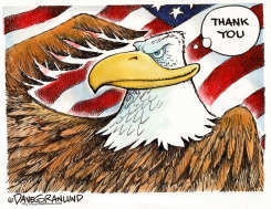 VETERANS DAY EAGLE by Dave Granlund