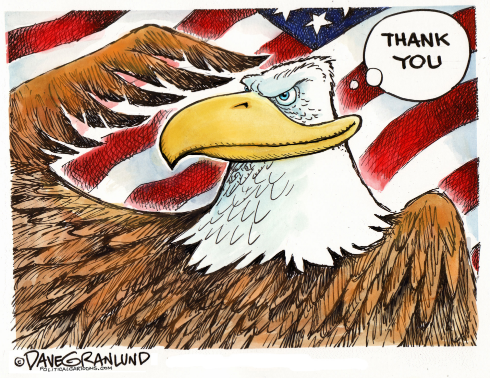  VETERANS DAY EAGLE by Dave Granlund