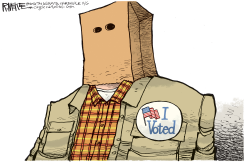 UNKNOWN VOTER by Rick McKee