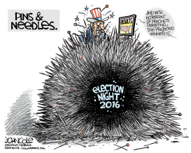 ELECTION NIGHT PINS AND NEEDLES by John Cole