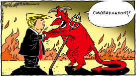 TRUMP DEVIL by Bob Englehart