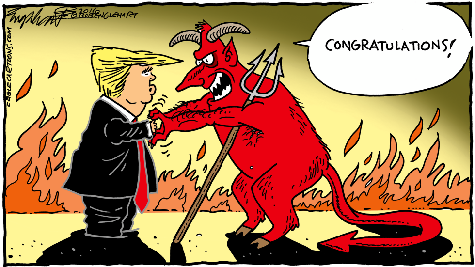  TRUMP DEVIL by Bob Englehart