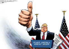 TRUMP TRIUMPH by Nate Beeler