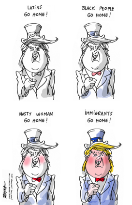 TRUMP GO HOME by Rayma Suprani