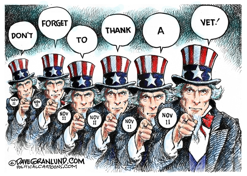  THANK VETERANS by Dave Granlund