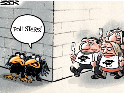 POLLSTER LUNCH by Steve Sack