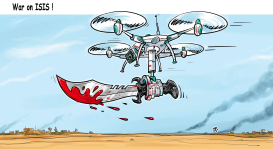 WAR ON ISIS by Emad Hajjaj