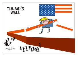 TRUMP'S WALL by Deng Coy Miel