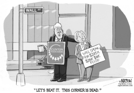 BILL AND HILLARY CLINTON ON WALL STREET TODAY by RJ Matson