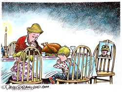 MILITARY FAMILY THANKSGIVING by Dave Granlund