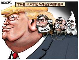 TRUMP'S EARWORM by Steve Sack