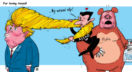 FUR LOVING ASSAD by Emad Hajjaj