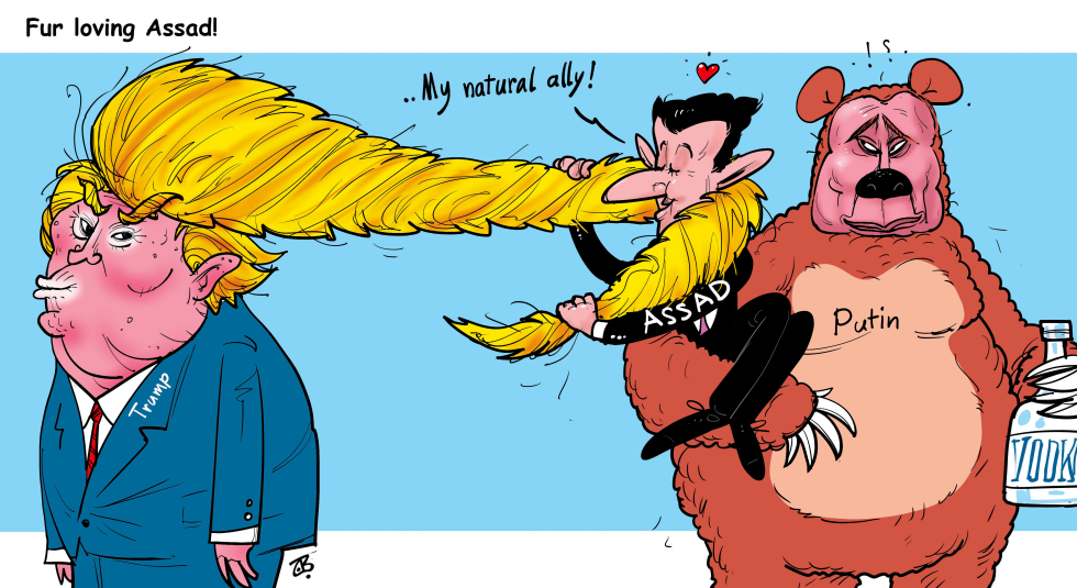  FUR LOVING ASSAD by Emad Hajjaj