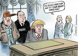 THE PRESIDENT'S MEN by Patrick Chappatte