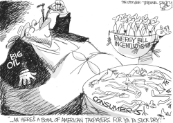 BIG OIL GLUTTON by Pat Bagley