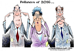 POLLSTERS OF 2016 by Dave Granlund