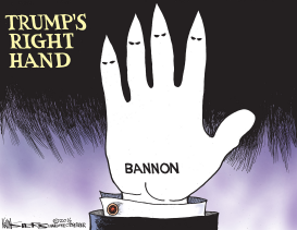 TRUMPS RIGHT HAND by Kevin Siers