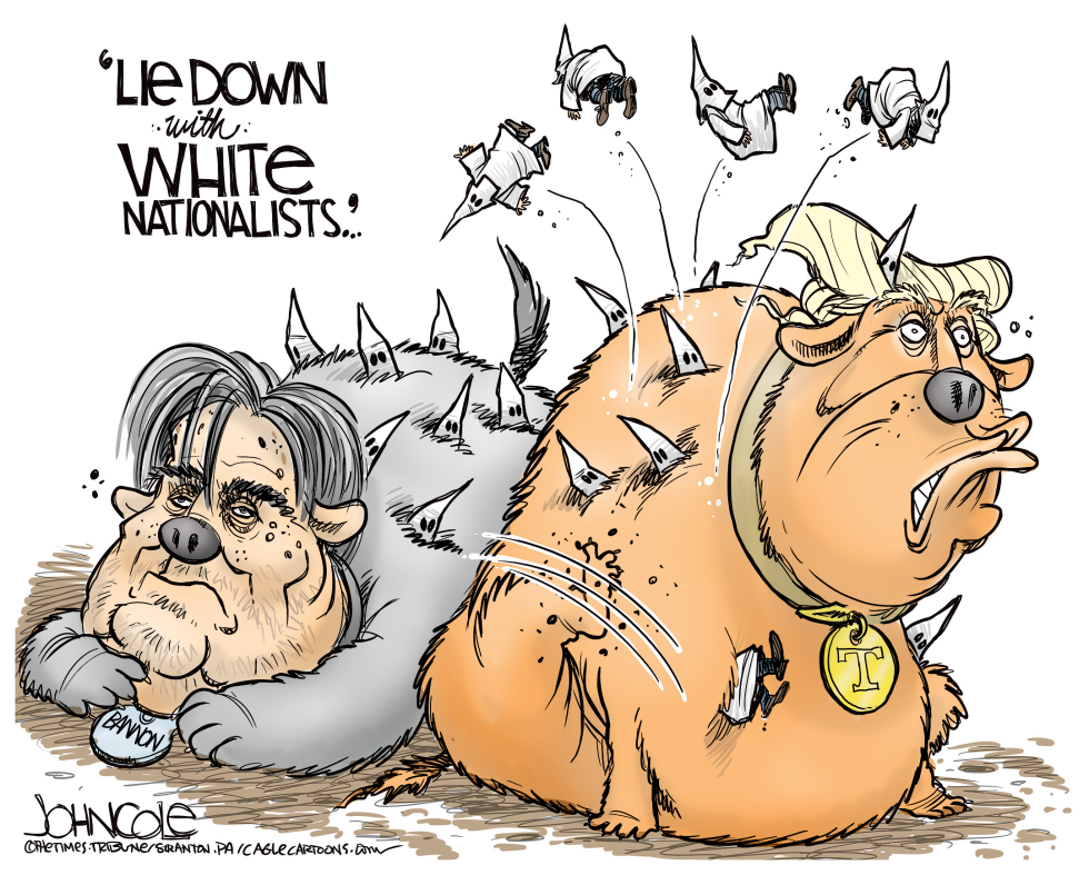  TRUMP AND BANNON by John Cole