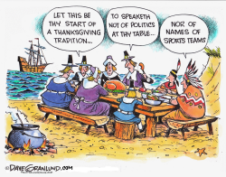 THANKSGIVING ETIQUETTE by Dave Granlund