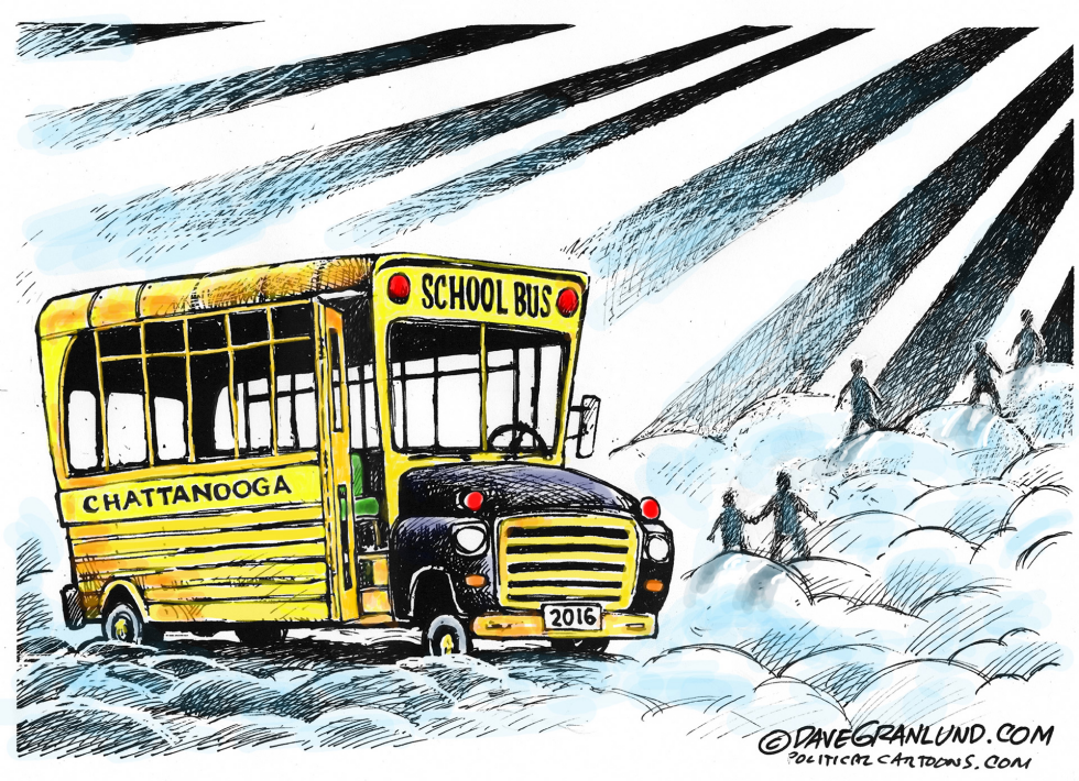  CHATTANOOGA SCHOOL BUS by Dave Granlund