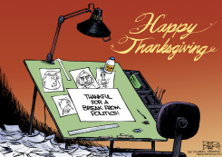 GIVING THANKS by Nate Beeler