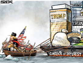 CONFLICTED TRUMP by Steve Sack