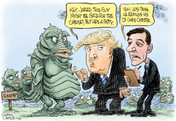 TRUMP AND THE SWAMP by Daryl Cagle