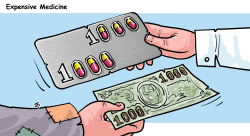 EXPENSIVE MEDICINE by Emad Hajjaj