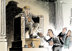 BOWING TO TRUMP by Patrick Chappatte