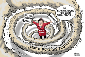 SOUTH KOREAN PROTESTS by Paresh Nath