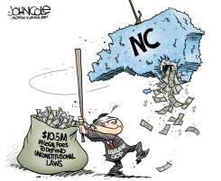 LOCAL NC THE LEGAL FEES PINATA by John Cole