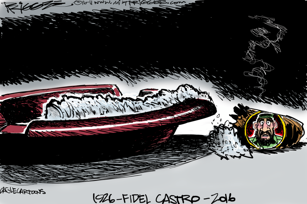  CASTRO -RIP by Milt Priggee