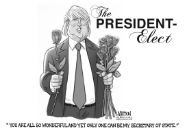 THE PRESIDENT ELECT SELECTS A SECRETARY OF STATE by RJ Matson