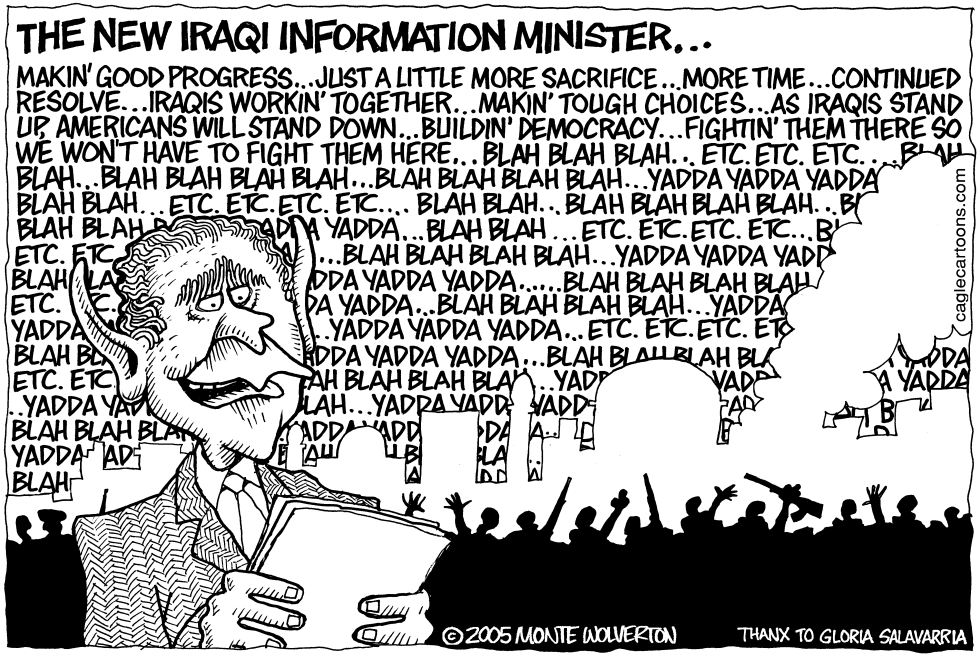  NEW IRAQI INFORMATION MINISTER by Wolverton