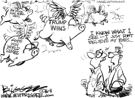 TRUMP WINS by Milt Priggee