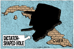 A DICTATOR SHAPED HOLE IN CUBA by Wolverton