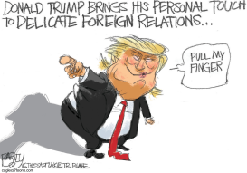 TRUMP DIPLOMACY by Pat Bagley