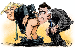 TRUMP KISSES BUTT by Daryl Cagle