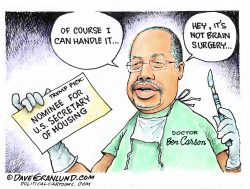 BEN CARSON HOUSING SEC PICK by Dave Granlund