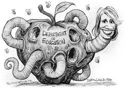 BETSY DEVOS AND THE DEPARTMENT OF EDUCATION by Daryl Cagle