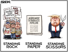 STANDING ROCK SCISSORS by Steve Sack